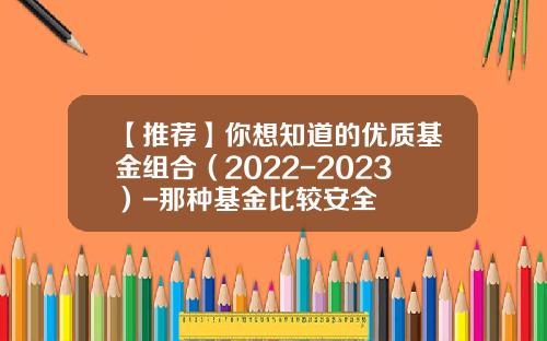 【推荐】你想知道的优质基金组合（2022-2023）-那种基金比较安全
