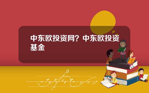 中东欧投资网？中东欧投资基金