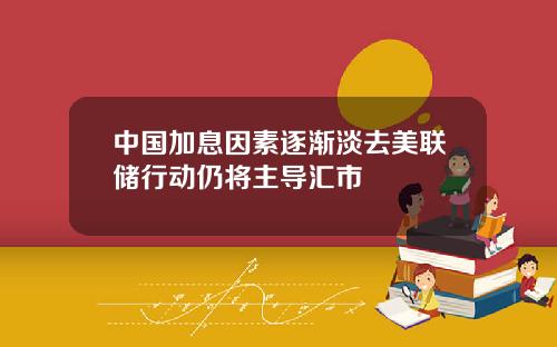 中国加息因素逐渐淡去美联储行动仍将主导汇市