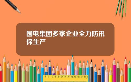 国电集团多家企业全力防汛保生产