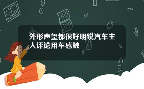 外形声望都很好明锐汽车主人评论用车感触