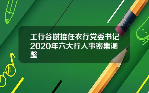 工行谷澍接任农行党委书记2020年六大行人事密集调整