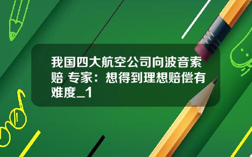 我国四大航空公司向波音索赔 专家：想得到理想赔偿有难度_1