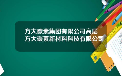 方大碳素集团有限公司高层方大碳素新材料科技有限公司
