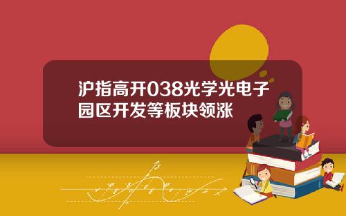 沪指高开038光学光电子园区开发等板块领涨