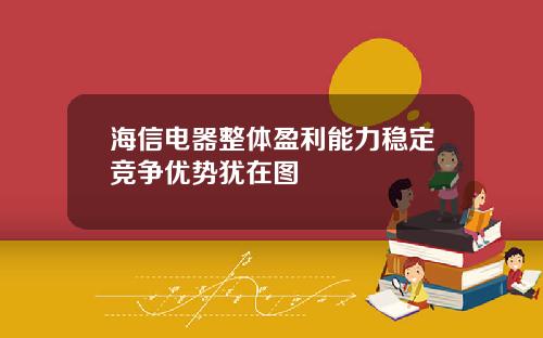 海信电器整体盈利能力稳定竞争优势犹在图