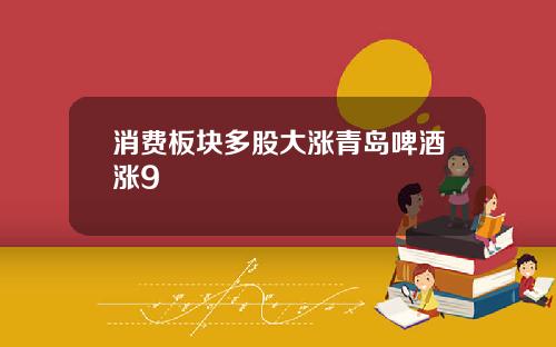 消费板块多股大涨青岛啤酒涨9