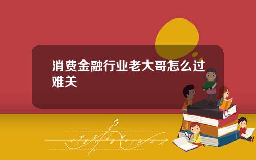 消费金融行业老大哥怎么过难关