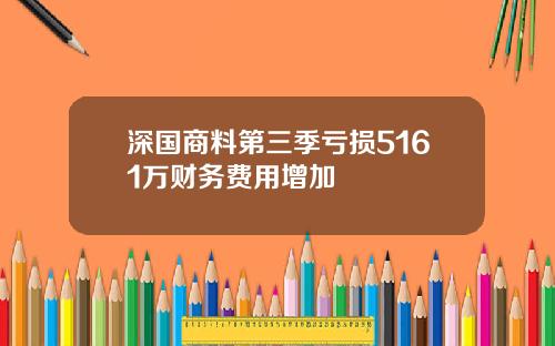 深国商料第三季亏损5161万财务费用增加