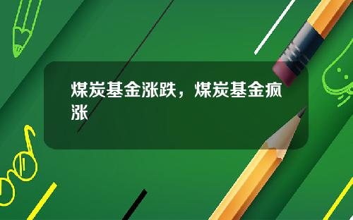 煤炭基金涨跌，煤炭基金疯涨