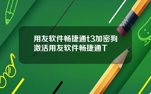 用友软件畅捷通t3加密狗激活用友软件畅捷通T