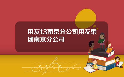 用友t3南京分公司用友集团南京分公司