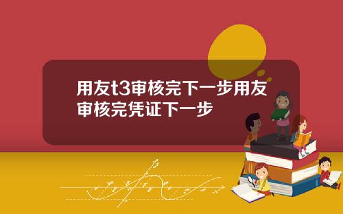 用友t3审核完下一步用友审核完凭证下一步