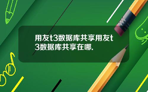 用友t3数据库共享用友t3数据库共享在哪.