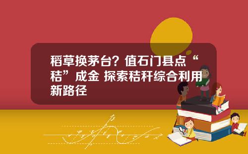 稻草换茅台？值石门县点“秸”成金 探索秸秆综合利用新路径