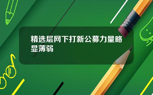 精选层网下打新公募力量略显薄弱