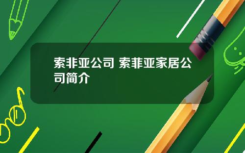 索非亚公司 索菲亚家居公司简介