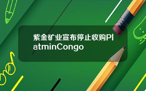 紫金矿业宣布停止收购PlatminCongo