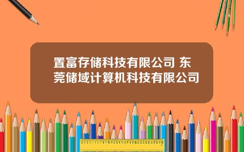 置富存储科技有限公司 东莞储域计算机科技有限公司