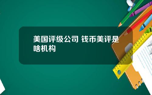 美国评级公司 钱币美评是啥机构