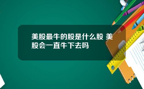美股最牛的股是什么股 美股会一直牛下去吗