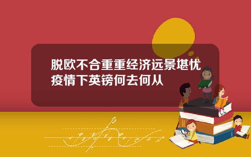 脱欧不合重重经济远景堪忧疫情下英镑何去何从