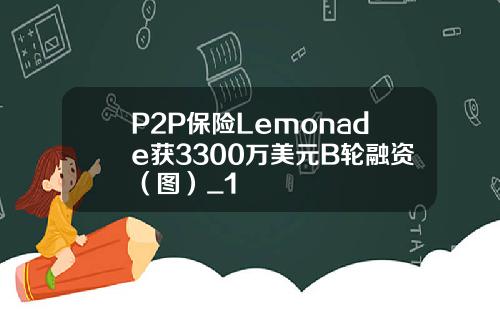 P2P保险Lemonade获3300万美元B轮融资（图）_1