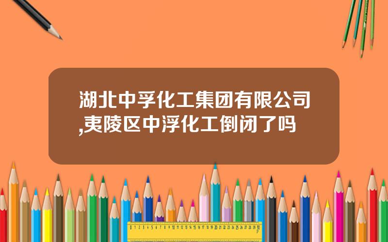 湖北中孚化工集团有限公司,夷陵区中浮化工倒闭了吗