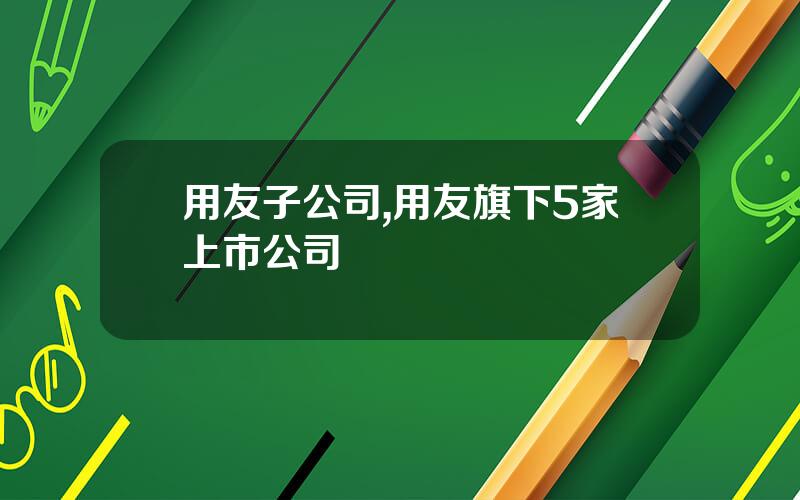 用友子公司,用友旗下5家上市公司