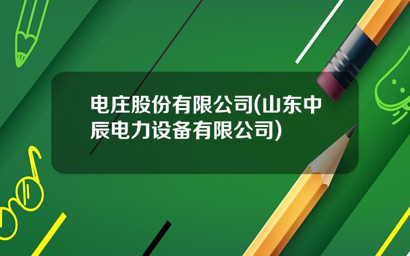 电庄股份有限公司(山东中辰电力设备有限公司)