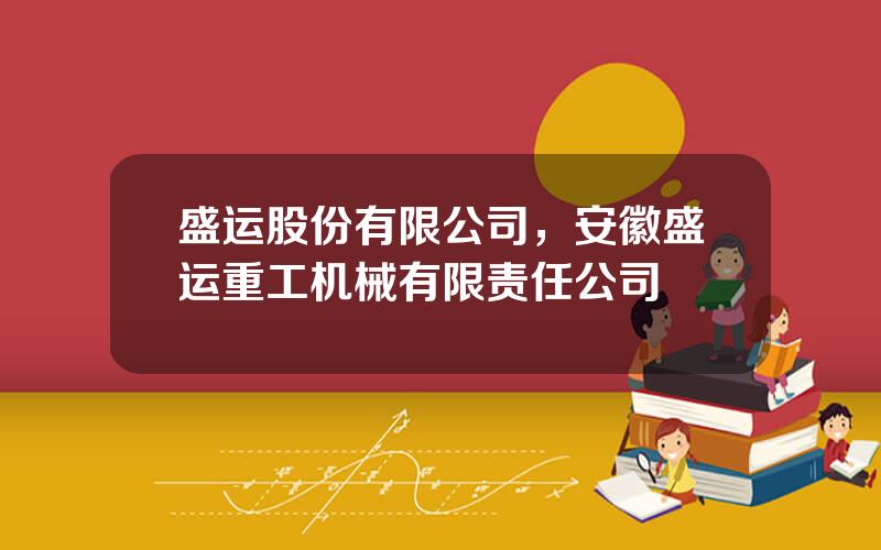盛运股份有限公司，安徽盛运重工机械有限责任公司