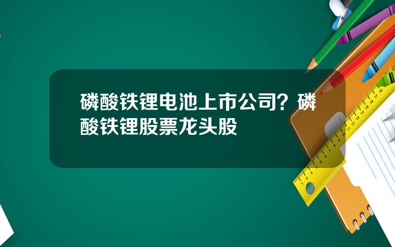 磷酸铁锂电池上市公司？磷酸铁锂股票龙头股