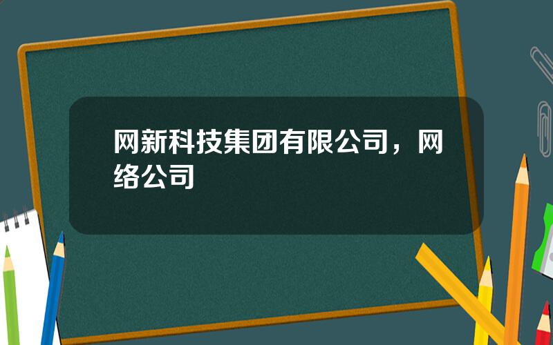 网新科技集团有限公司，网络公司