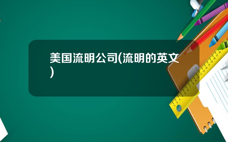 美国流明公司(流明的英文)