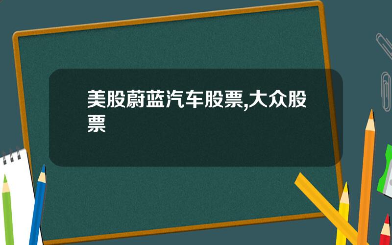 美股蔚蓝汽车股票,大众股票